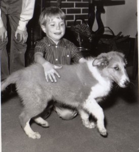Timmy with Lassie
